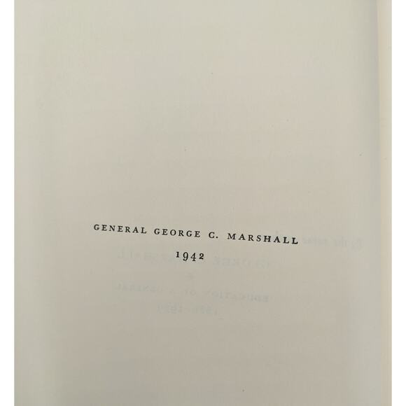 George C. Marshall Ordeal And Hope 1939-1942 WW2 Military Vintage Hardcover 1966 - Picture 6 of 16